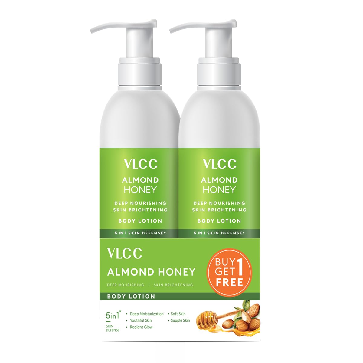 VLCC Almond Honey BodyLotion: 350ml, Pack of