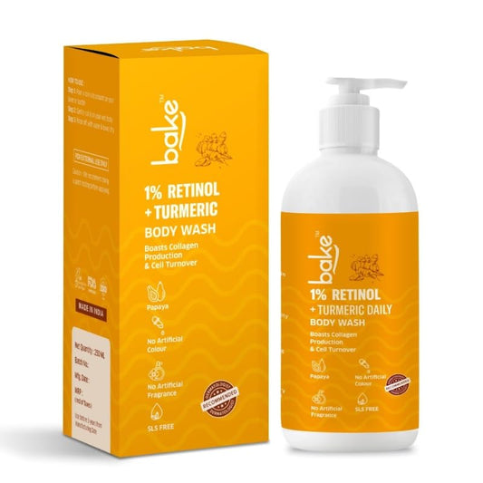 BAKE 1% Retinol & Ceramide BodyWash For Anti Aging | Boosts Collagen Production, Increases