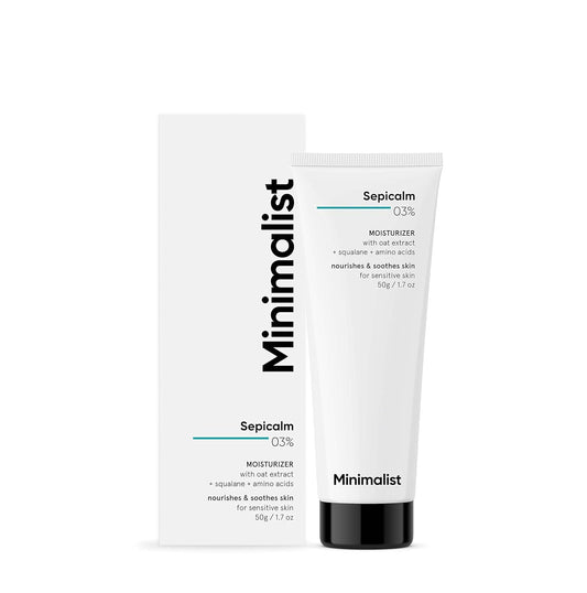 Minimalist Sensitive Skin Face Moisturizer: 3% Sepicalm,