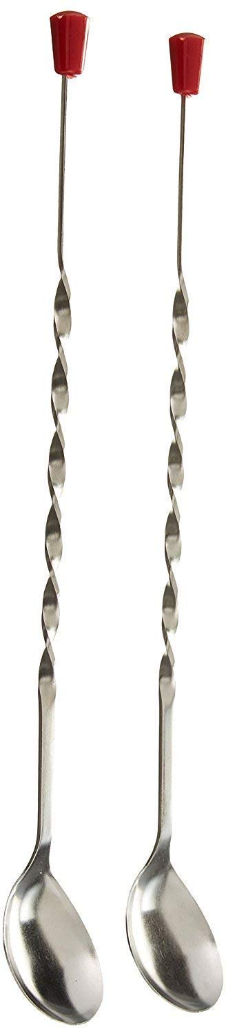 iKonbi Stainless Steel Bar Tool Bar Accessories 11 inches Curvy Design with red or Multi