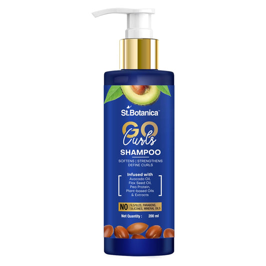 StBotanica GO Curls Shampoo: Avocado Oil, Flaxseed Oil, 200