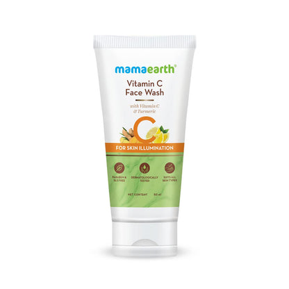 Mamaearth Vitamin C Face Wash: Gentle & Hydrating, Turmeric, 100