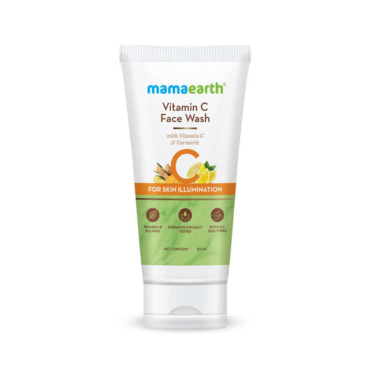 Mamaearth Vitamin C Face Wash: Gentle & Hydrating, Turmeric, 100