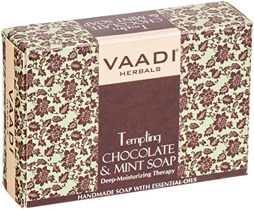 Vaadi Herbals Super Value Tempting Chocolate and Mint Soap, Deep Moisturising Therapy, 75g