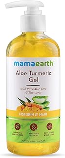 Mamaearth Aloe Turmeric Gel From 100% Pure Aloe Vera For Face, Skin & Hair with Turmeric &