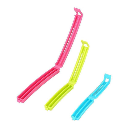 iKonbi Multipurpose Food Snack Plastic Bag Clip Sealer/Packet Sealer Clamps/Manual Vacuum