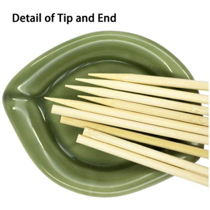 iKonbi Natural Bamboo Skewers,Barbeque,Wooden Skewers,Skewer Sticks,Kebab Sticks,Short Skewers,Wooden Kebab Skewers -Skewers for Fruit Kabobs,Appetizer, Chocolate Fountain, Cocktail More Food- 90 Pcs 8 inch
