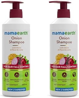 Mamaearth Onion Shampoo: Pack of 2, 400 ml