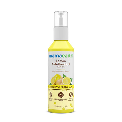 Mamaearth Lemon Anti-Dandruff HairOil for Flaky Scalp 100ml
