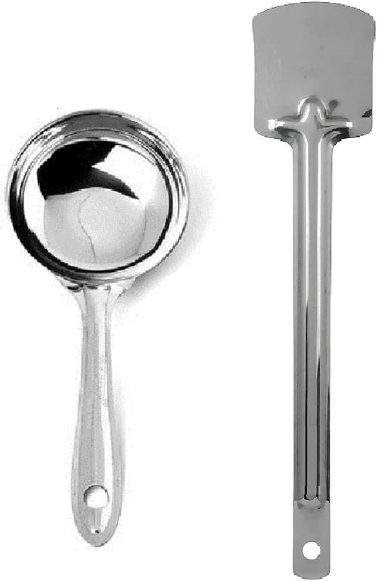 iKonbi Stainless Steel Dosa ladle with Palta- Set of 2 Kitchen