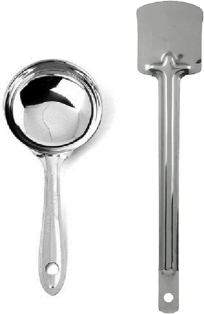 iKonbi Stainless Steel Dosa ladle with Palta- Set of 2 Kitchen Tools