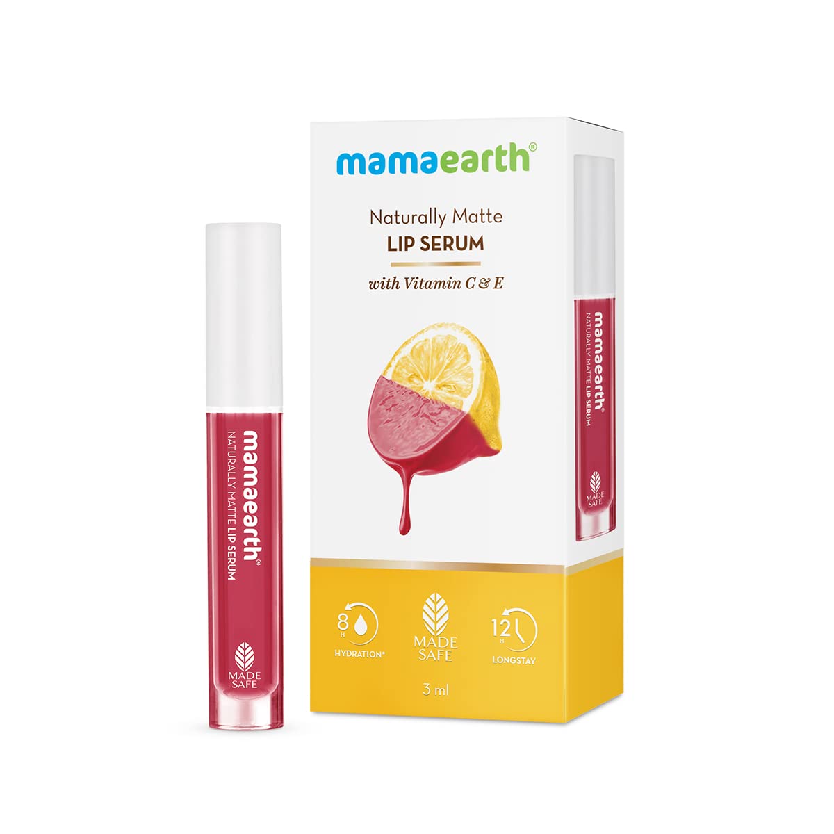 Mamaearth Naturally Matte Lip Serum: 06 Candylicious Nude, 3 ml