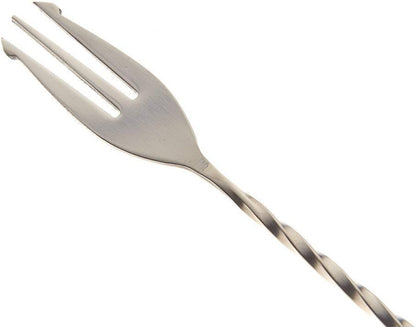 iKonbi Stainless Steel Bar Spoon with Fork Size 30 Cm Long