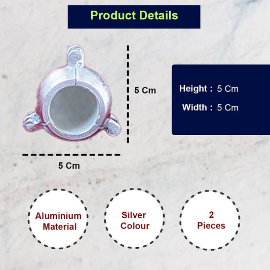 iKonbi Modak Maker Mould Aluminum for Ganpati, Diwali, Dasra, and Other Festival Set of 2SMALL SIZE