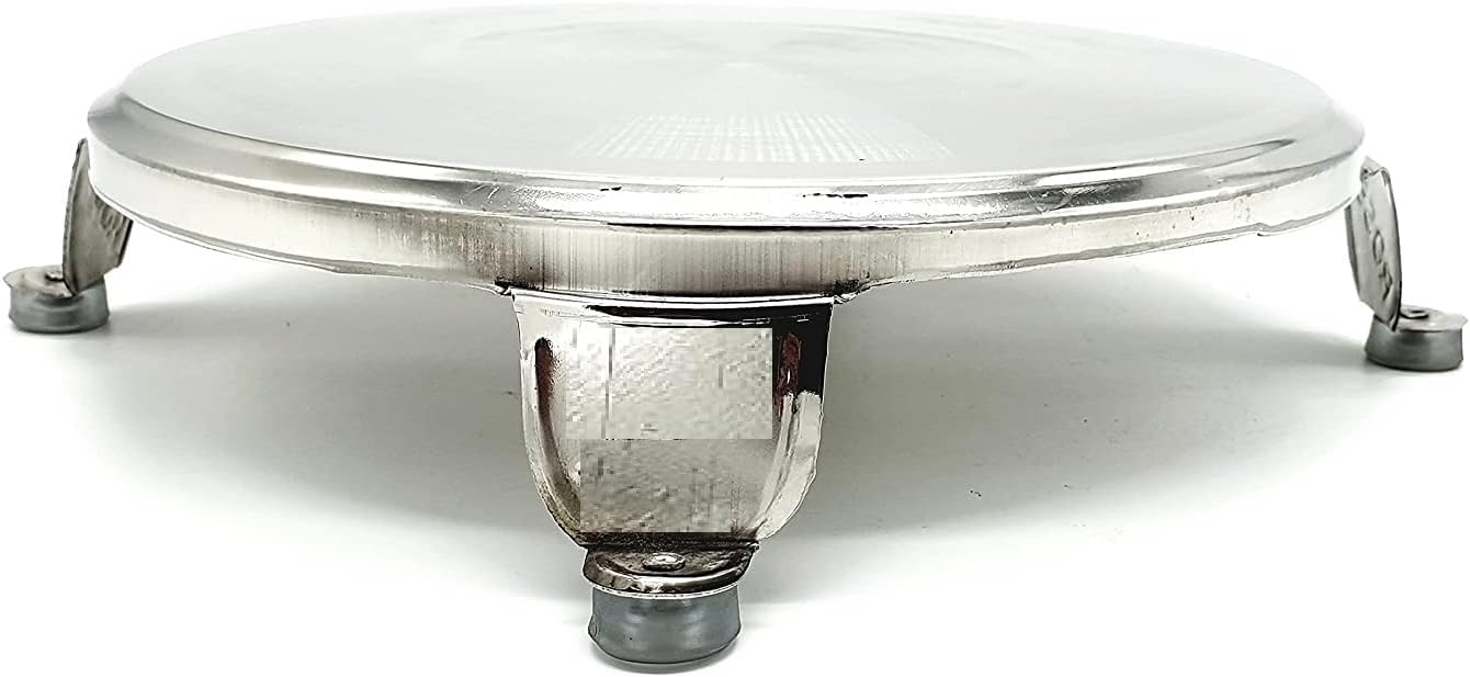 iKonbi Classic Rolling Board Chakla Stainless Steel, Silver