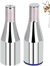 iKonbi Stainless Steel Bottle Shape Dispenser for Salt and Pepper 2 Pieces