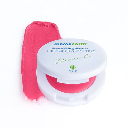 Mamaearth Lip, Cheek & Eye Tint: Vitamin C & Rose, 03 Rose Pink, 4
