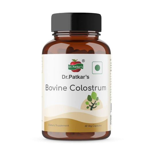 Dr. Patkar’s Bovine Colostrum 60 Veg Capsule Supplement Vegetarian Capsules (Pack of 1)