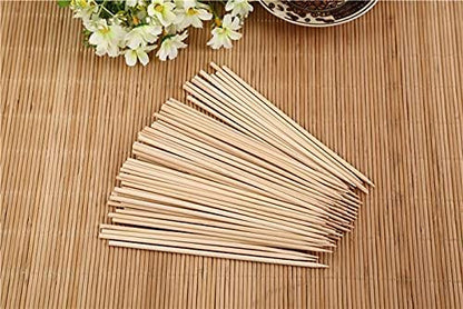 iKonbi Natural Bamboo Skewers,Barbeque,Wooden Skewers,Skewer Sticks,Kebab Sticks,Short Skewers,Wooden Kebab Skewers -Skewers for Fruit Kabobs,Appetizer, Chocolate Fountain, Cocktail More Food- 90 Pcs 8 inch