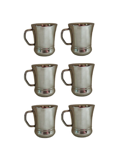 iKonbi Stainless Steel Double Wall World Cups 120 ml- Set of 6