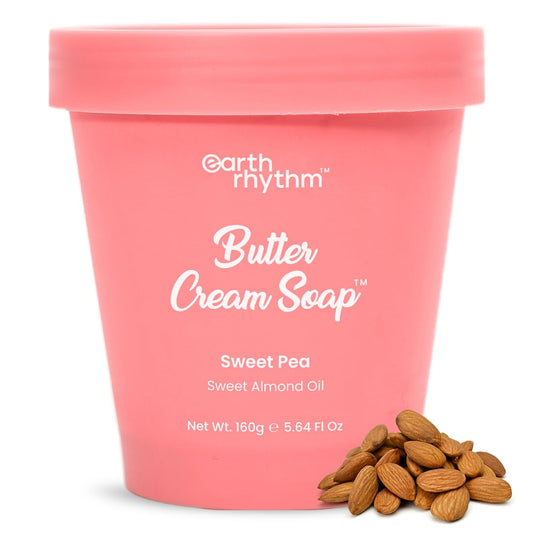 Earth Rhythm Sweet Pea Butter Cream Soap: Shea Butter & Almond Oil,