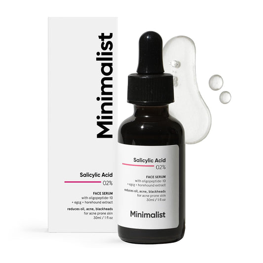 Minimalist 2% Salicylic Acid Serum: Acne, Blackheads, Oily Skin,