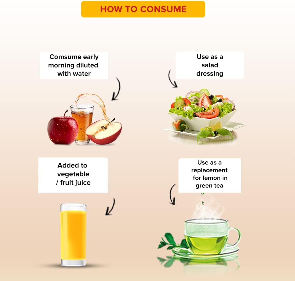 Apple Cider Vinegar: With Mother, Raw & Unfiltered, 500 ml