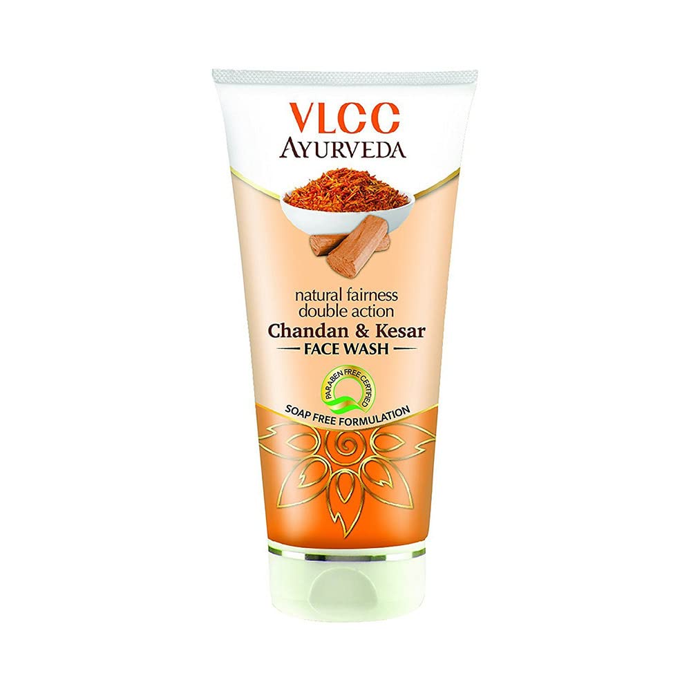 VLCC Ayurveda Double Action Chandan & Kesar FaceWash: