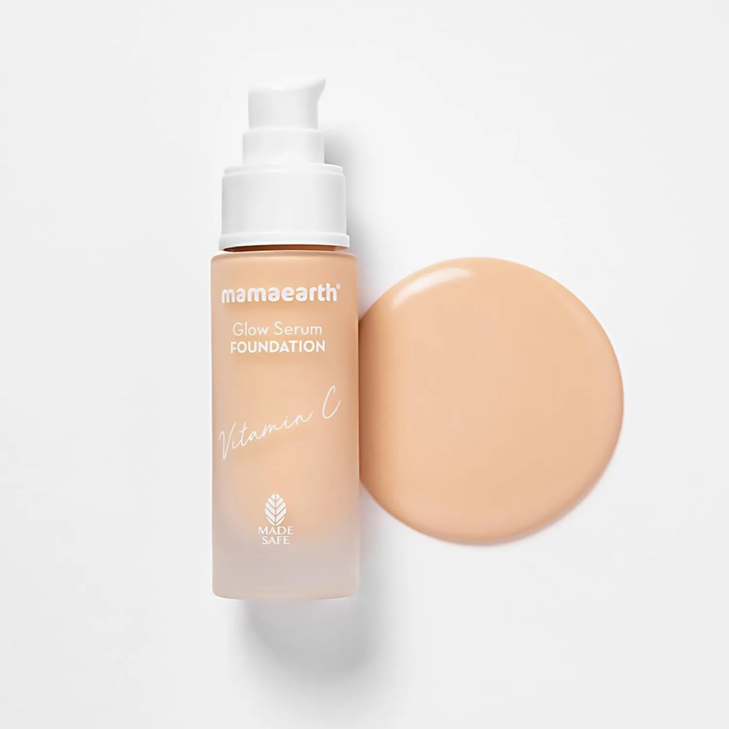 Mamaearth Glow Serum Foundation: 01 Ivory Glow, Vitamin C & Turmeric, 30 ml