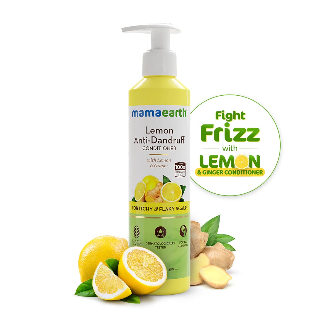 Mamaearth Lemon Anti-Dandruff Conditioner: Lemon & Ginger, 250 ml
