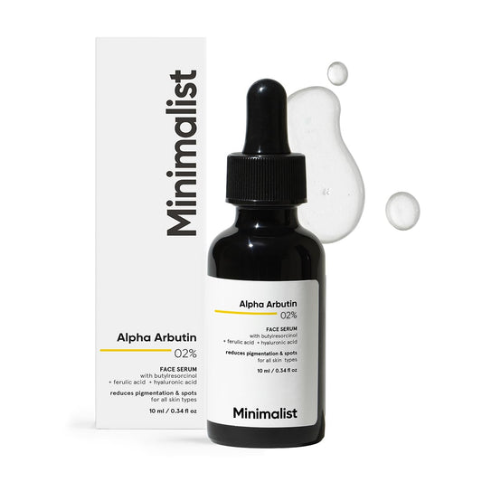 Minimalist 2% Alpha Arbutin Serum: Removes Pigmentation & Dark Spots,