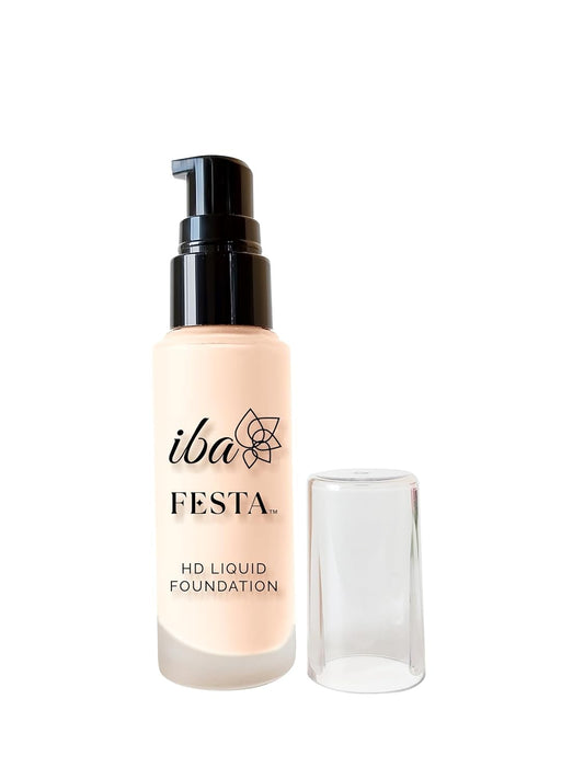 Iba Festa HD Liquid Foundation: Hyaluronic Acid, 01 Ivory, 30ml, SPF