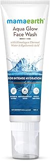 Mamaearth Aqua Glow FaceWash: Himalayan Thermal Water & Hyaluronic Acid, 100