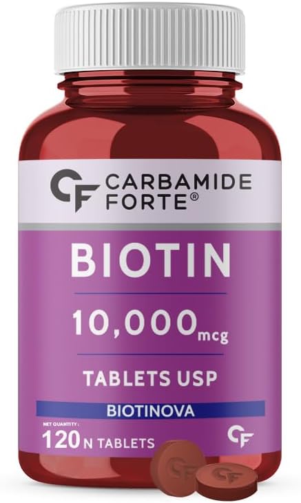 Carbamide Forte Biotin 10000mcg High Potency: 120