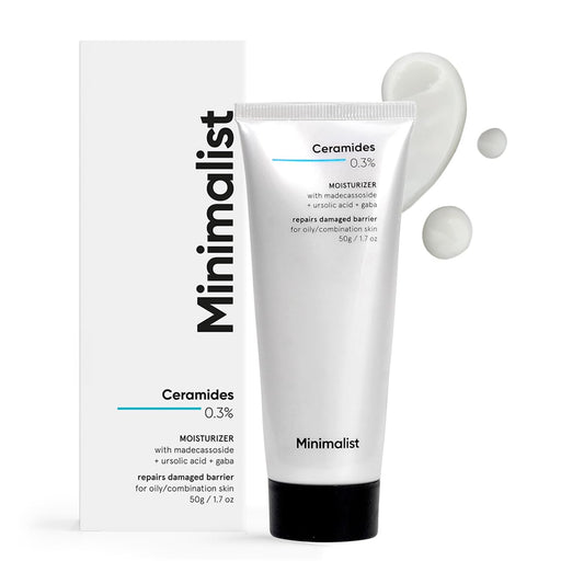 Minimalist 0.3% Ceramide Bisabolol Face Moisturizer: Barrier Repair,
