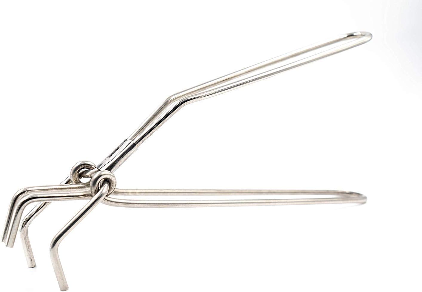 iKonbi Stainless Steel Chapati Roti Chimta with Pakkad Utensil Holder