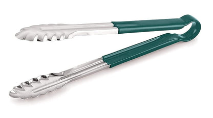 iKonbi Stainless Steel Multicolor Vinyl Coated Tongs- Set of 2