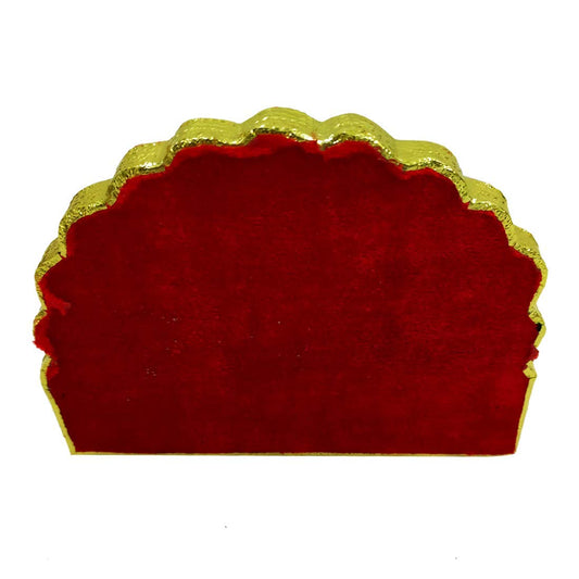 iKonbi Handicraft Wooden Laddu Gopal Meenakari Singhasan for Pooja Mandir,Peacock Swing