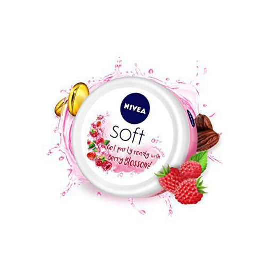 NEVEA Soft Berry Blossom, Light Moisturizer for Face, Hand & Body, Instant Hydration Non-G