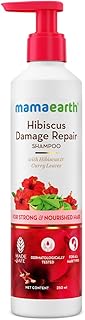 Mamaearth Hibiscus Damage Repair Shampoo With Hibiscus & Curry Leaves for Strong & Nourish