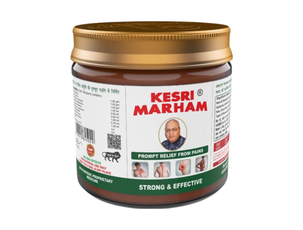 Kesri Marham Natural Ayurvedic Formulation with Strong Odor (Large), 100g, Non-Stick, Fast