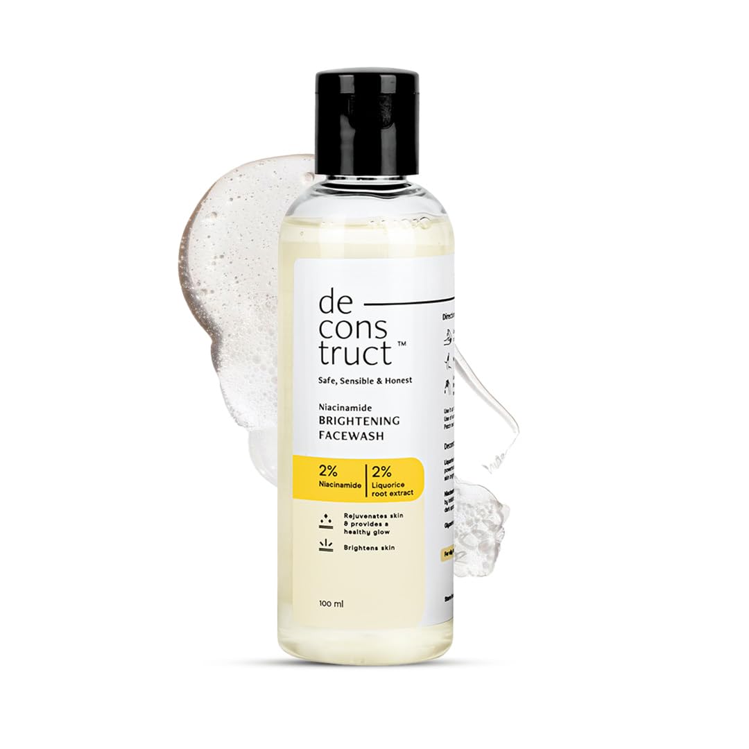 Deconstruct Niacinamide Brightening Facewash | 2% Niacinamide + 2% Liquorice Root Extract