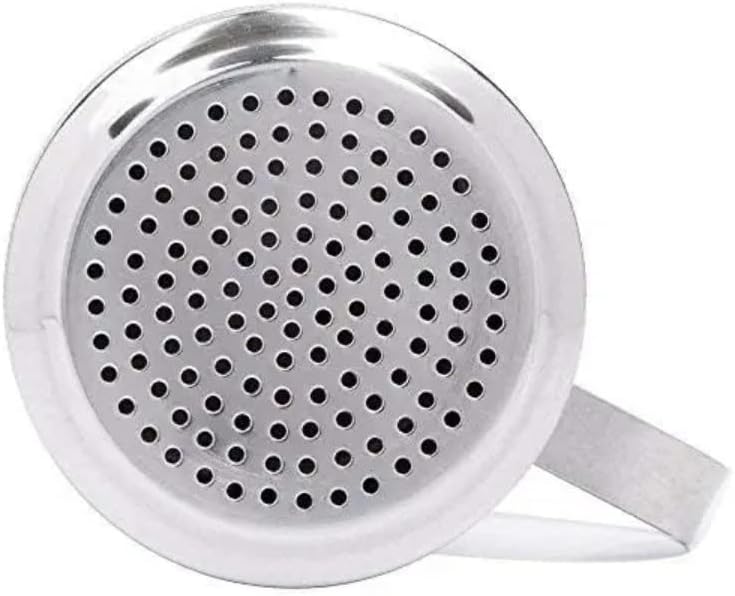 iKonbi Stainless Steel Chocolate Shaker| Chat Masala Sprinkler| Dredger Shaker with Handle- Set of 2