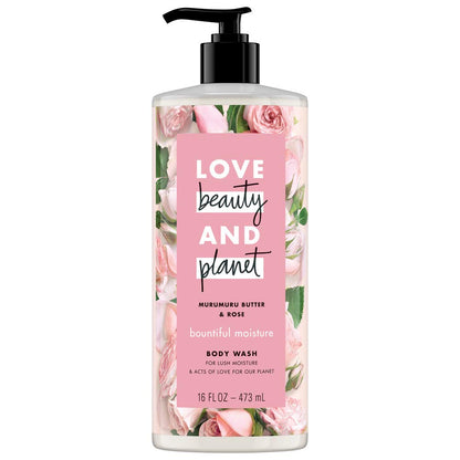Love Beauty and Planet Bountiful Moisture Body Wash: Murumuru Butter & Rose, 400
