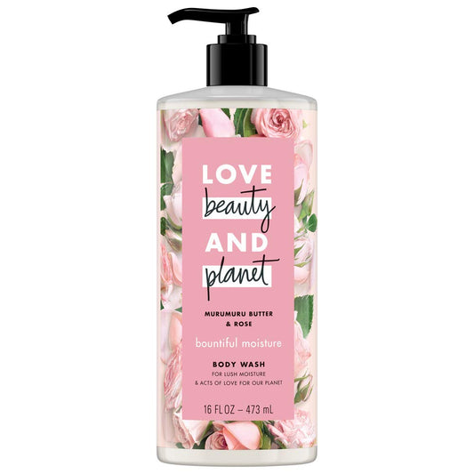 Love Beauty and Planet Bountiful Moisture Body Wash: Murumuru Butter & Rose, 400