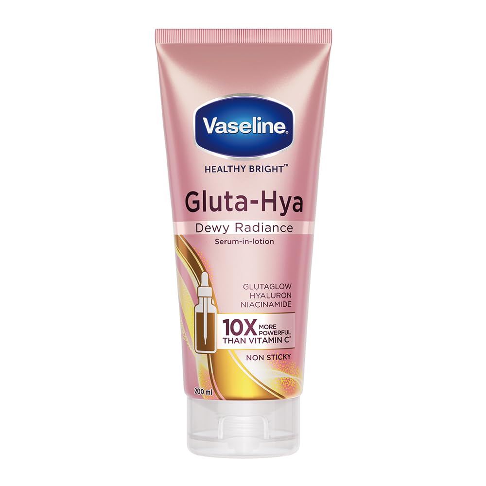 Vaseline Gluta-Hya Serum Burst BodyLotion Duo Dewy Radiance & Flawless Glow 2x200ml with G