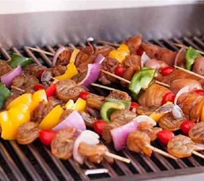 iKonbi Natural Bamboo Skewers Barbeque, Wooden Skewers, 8 inch, Pack of 180