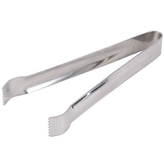 iKonbi Stainless Steel Set of 2 Ice Tongs 6 Inches Long with Good Points on Both Side to