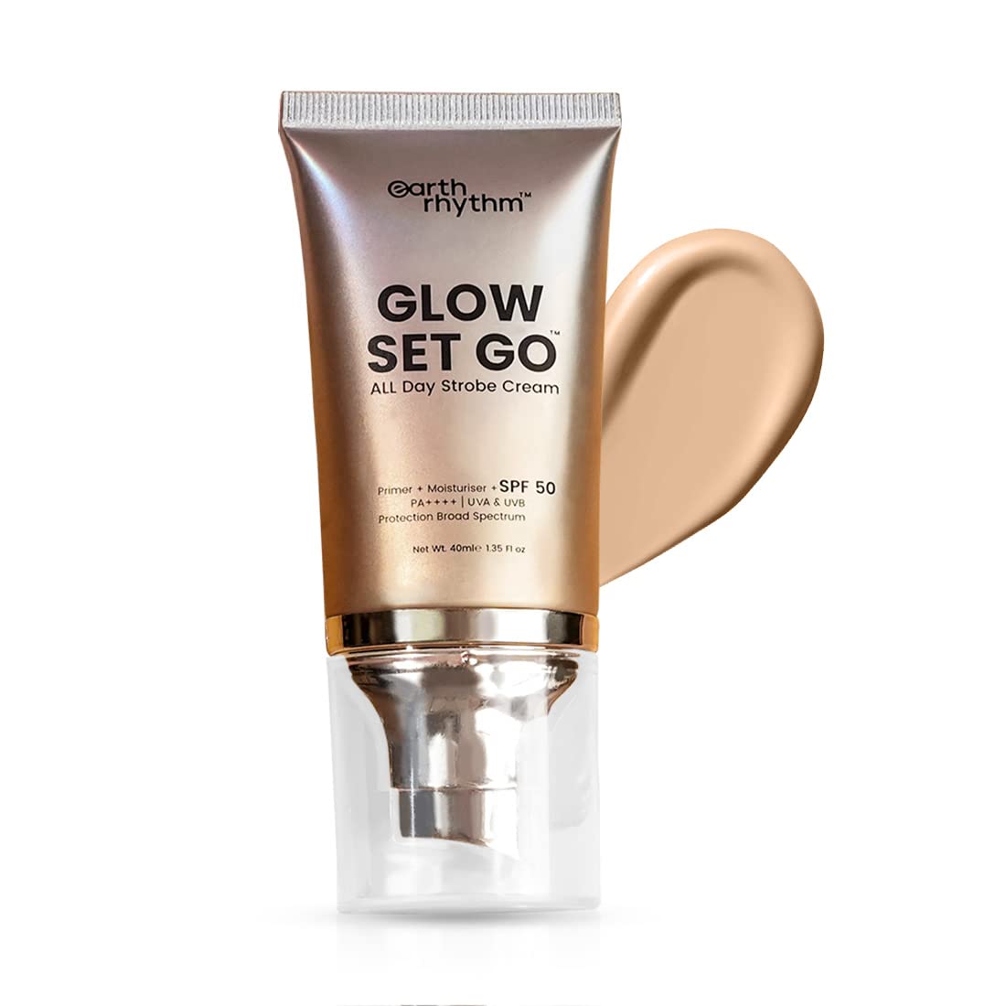 Earth Rhythm Glow Set Go Multipurpose Strobe Cream Spf 50 PA++++ | Used As Moisturizer, Pr