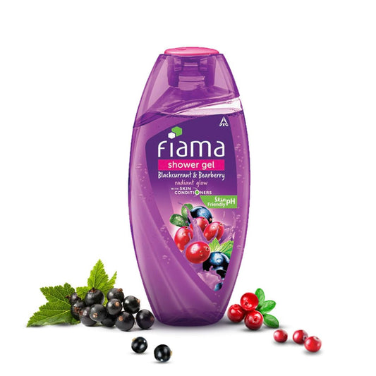 Fiama Black Currant Bearberry Radiant Glow Shower Gel, 250ml (Pack of 2)